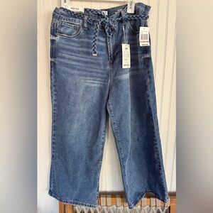 Kensie Jeans Size 12 The Carla High Rise Wide Leg with Braided Belt